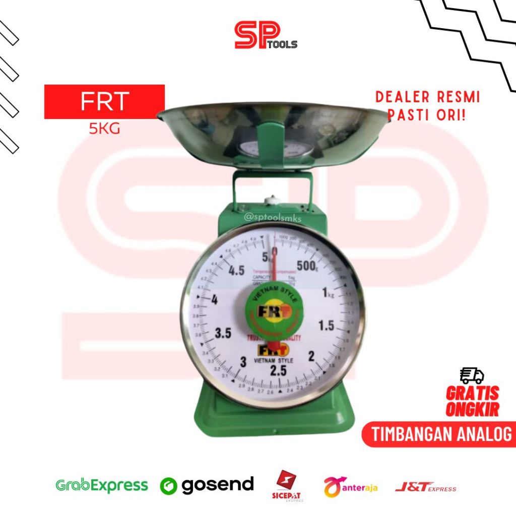 TIMBANGAN DUDUK 5KG ANALOG JARUM KUE / BUAH / SAYUR FRT MODEL VIETNAM