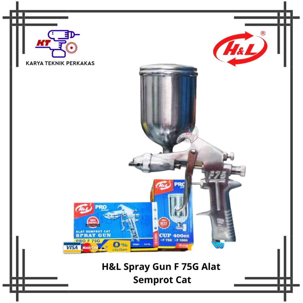HL Spray Gun F 75G Alat Semprot Cat Tabung atas/ F 75 HNL