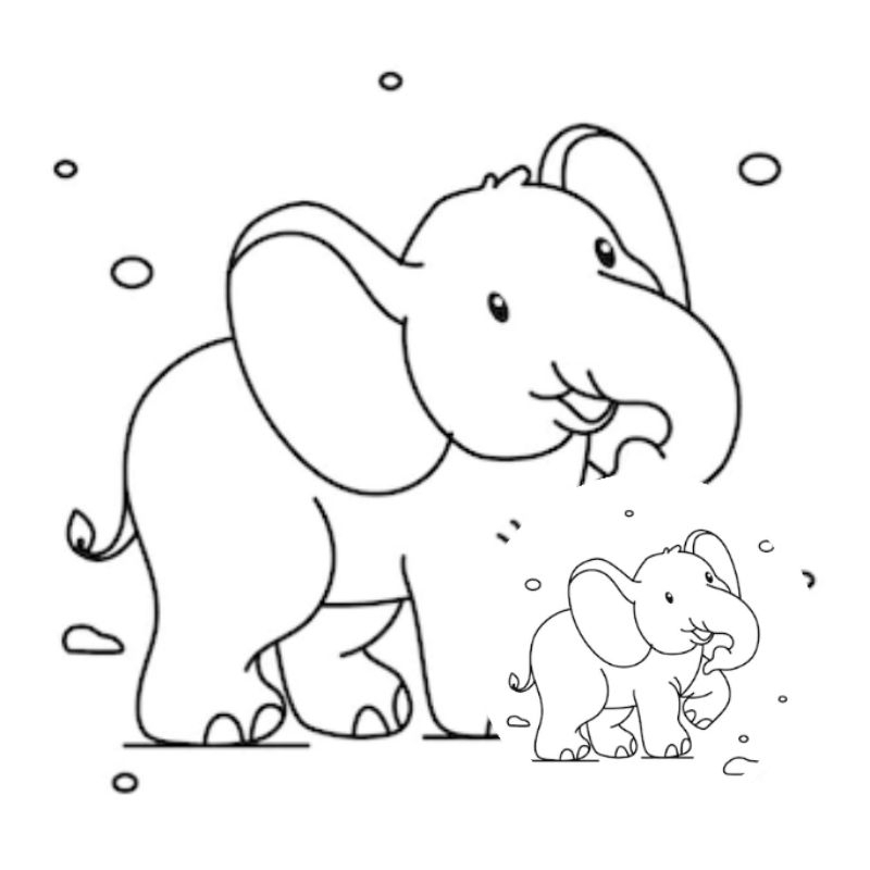 

Kertas Mewarnai Anak-Gajah Besar 20 lembar