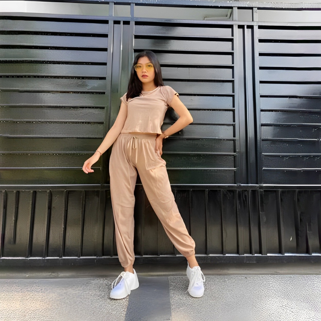 OVERSIZE ONE SETELAN DINDA FASHION WANITA