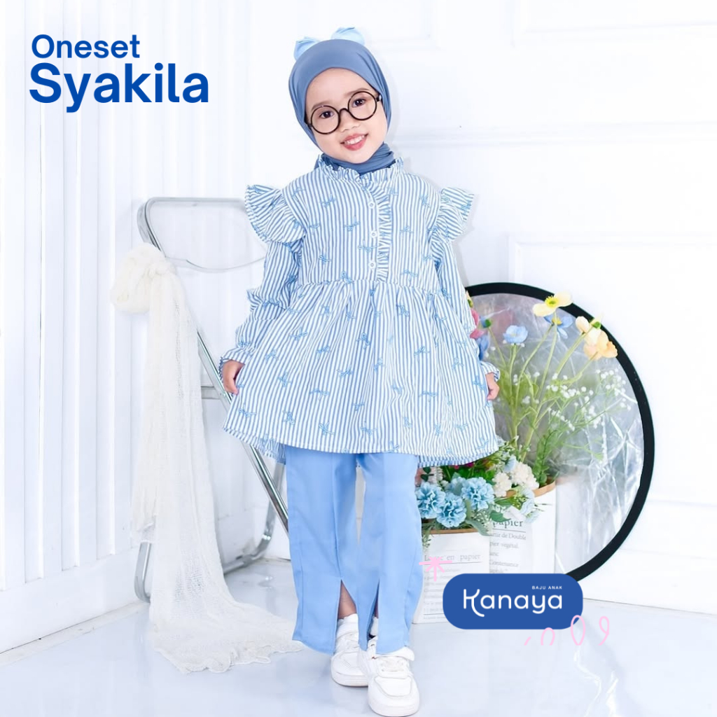 1-5TH SETELAN ANAK SYAKILA ONE SET ANAK PEREMPUAN