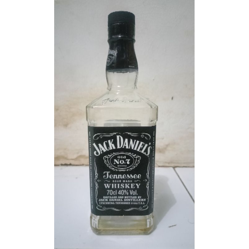 Jual Botol Bekas Jack Daniel's No. 7 Tennessee Whiskey - 700 ml