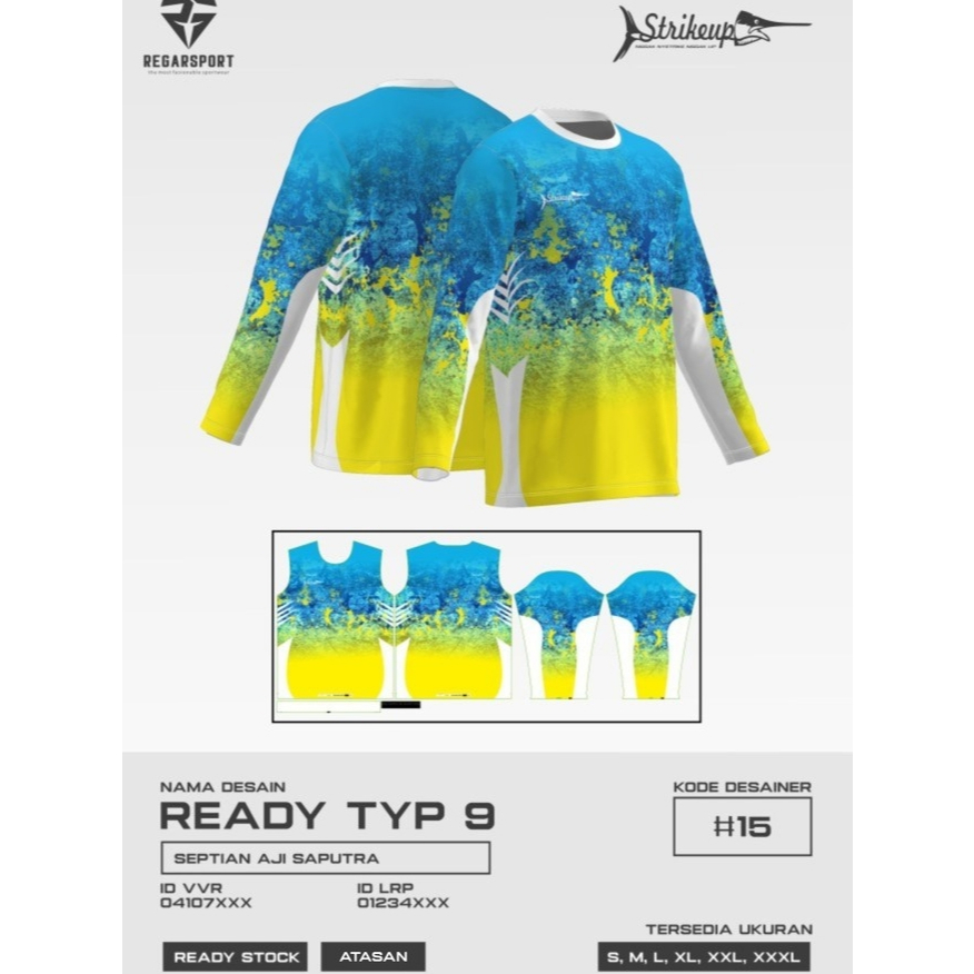 REGARSPORT - 146 Jersey mancing atasan lengan panjang