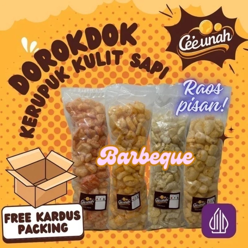 

1 BALL KERUPUK KULIT SAPI ASLI ± 200GR DOROKDOK KILOAN VIRAL MURAH ENAK HALAL RENYAH RASA BARBEQUE BBQ BARBEKIU