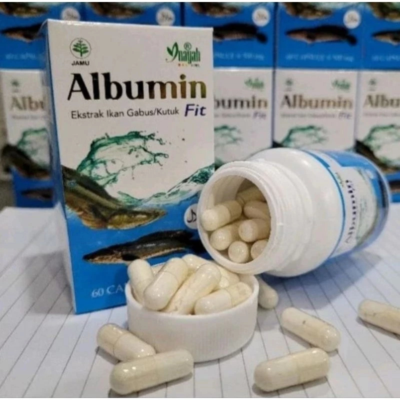 ORIGINAL KAPSUL ALBUMIN FIT PREMIUM 5X CEPAT SEMBUH PASCA OPERASI EKSTRAK ALBUMIN