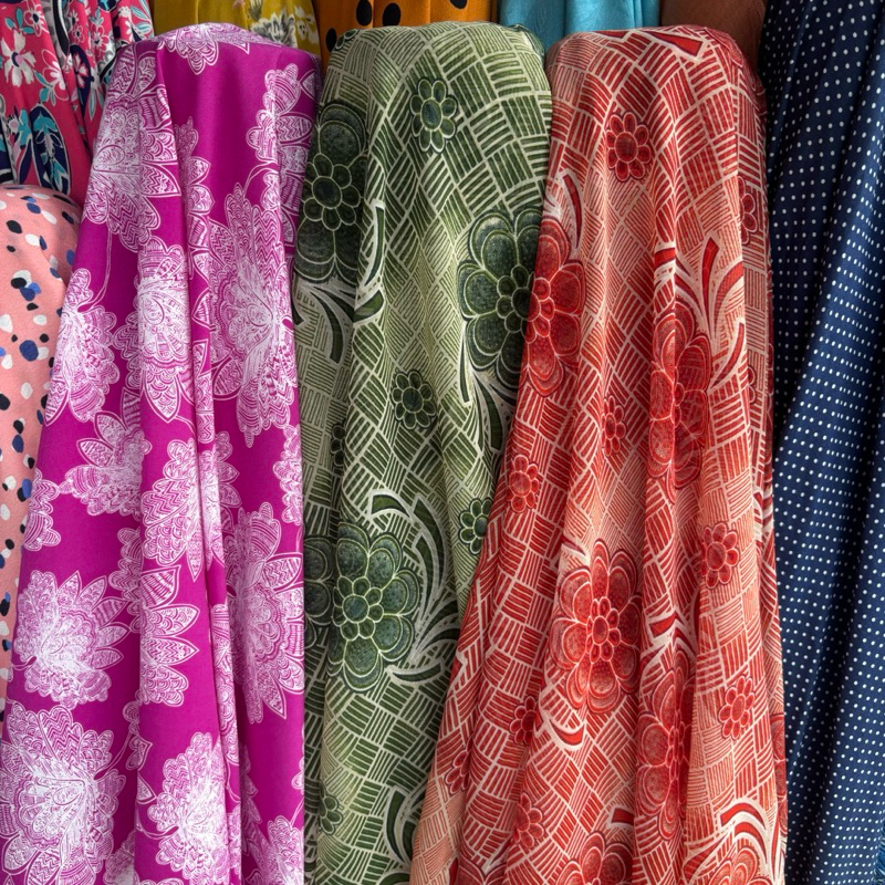 kain Sifon motif - kain bahan motif - kain ceruty motif premium - kain sifon ceruty motif - kain bah