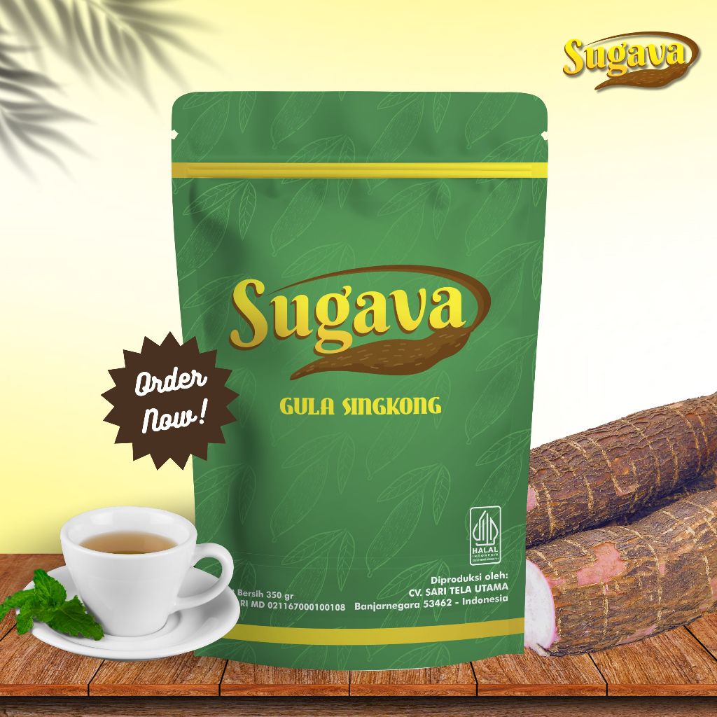 

SUGAVA Gula Singkong (350gr) / Rendah Kalori / Pengganti Pemanis / Gula Singkong