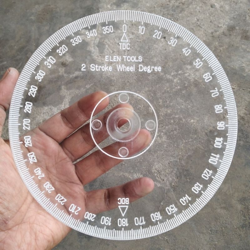 Degree Wheel Busur Camshaft Transparan tembus pandang