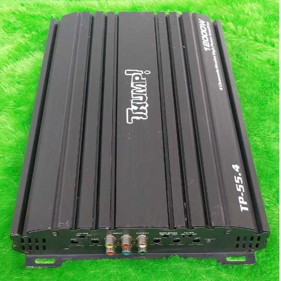 THUMP POWER SUBWOOFER MOBIL 4 CHANNEL 12000 WATT 12volt bekas kondisi normal monoblok amplifier