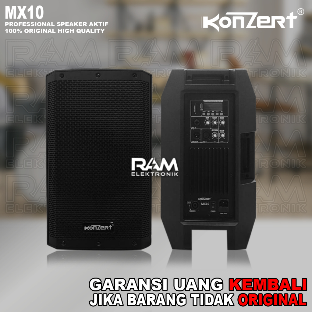 Speaker Aktif 10 Inch Konzert MX10 | MX 10 Bluetooth USB Original Audio Seven