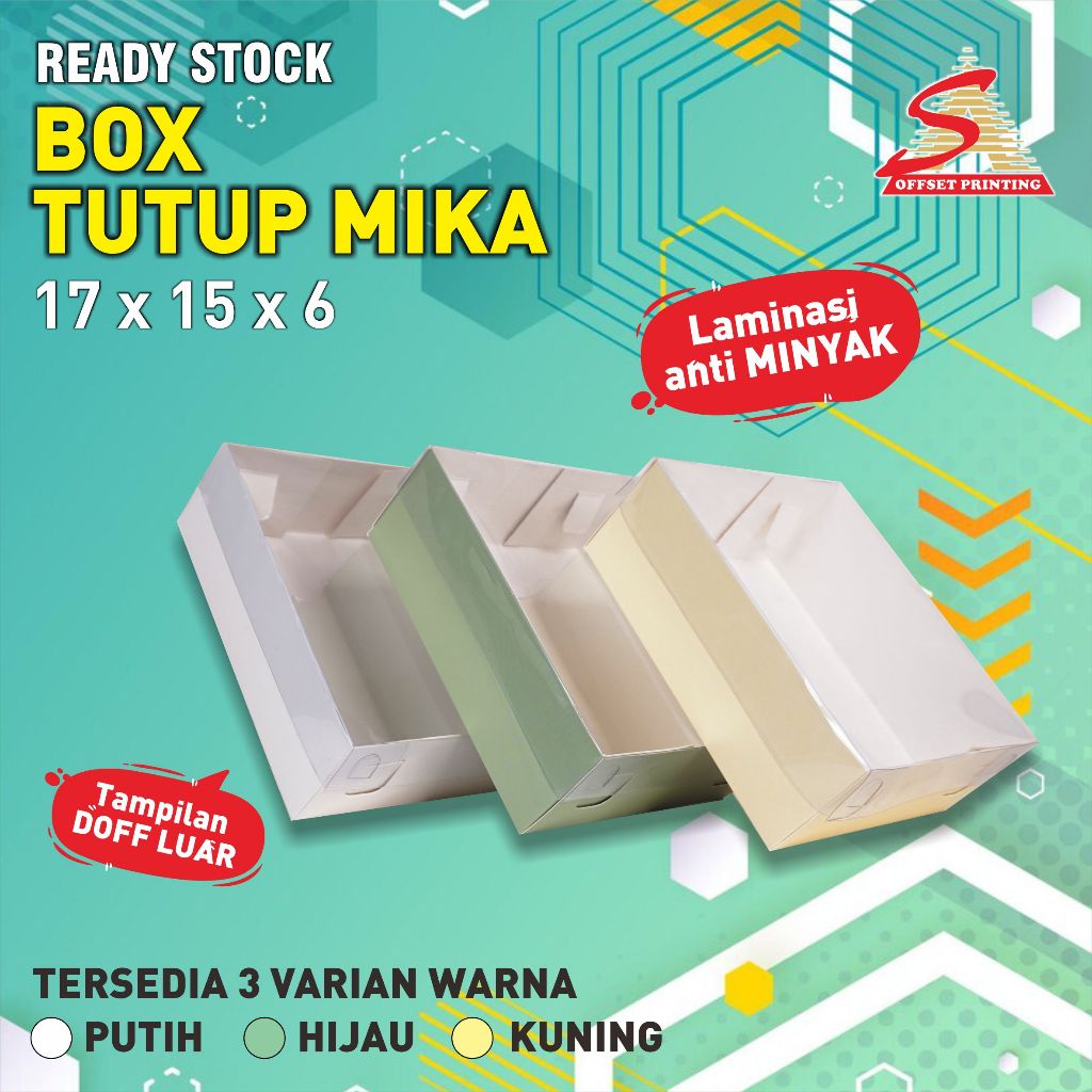 

Box Tutup Mika Premium 17 x 15 x 6