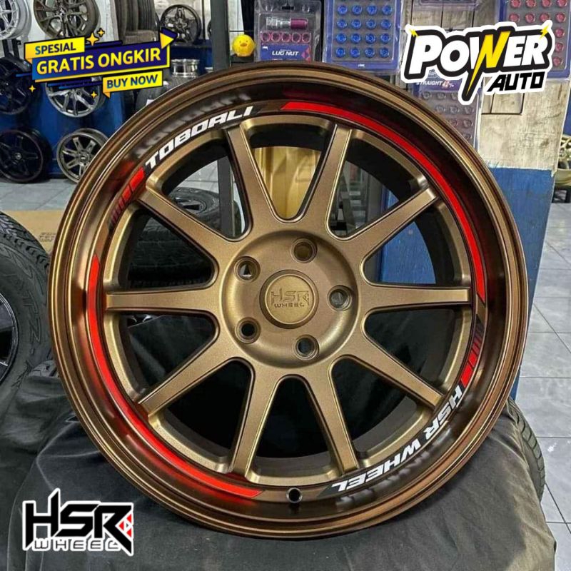 [HSR WHEEL) Velg racing r17×8,5 tipe Hsr TOBOALI Hole 5×114,3 Innova Civix Creta