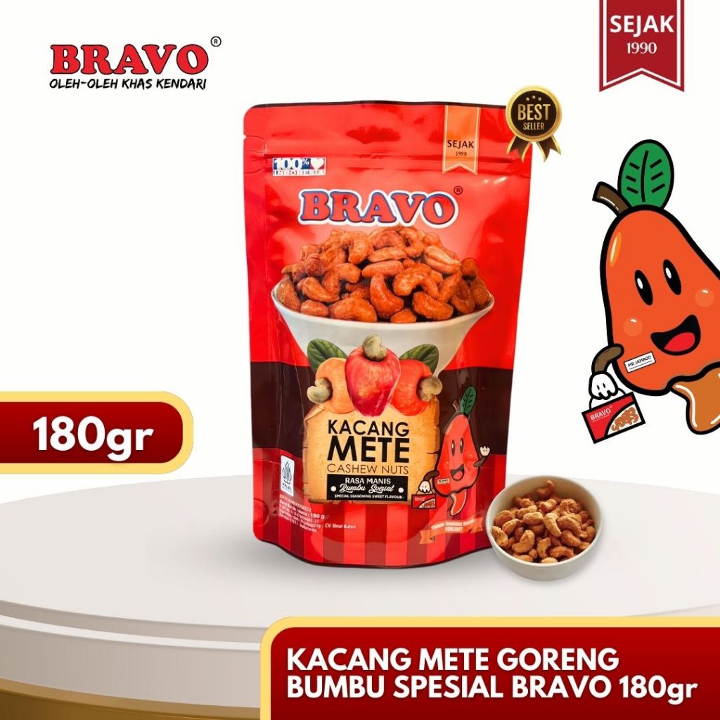 

Kacang Mete/Mede/Mente Goreng Rasa MANIS/Bumbu Special 180gram