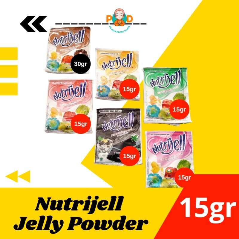 

AGAR AGAR NUTRIJELL JELLY POWDER 15gr COKLAT 30gr