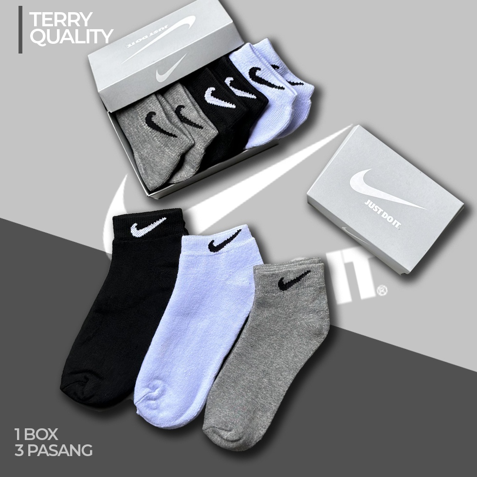 KODE Y37R NIKE SOCK KAOS KAKI NIKE  NIKE SOCK ORIGINAL INDONESIA BNWB KAOS KAKI ANKEL ORIGINAL TERRY