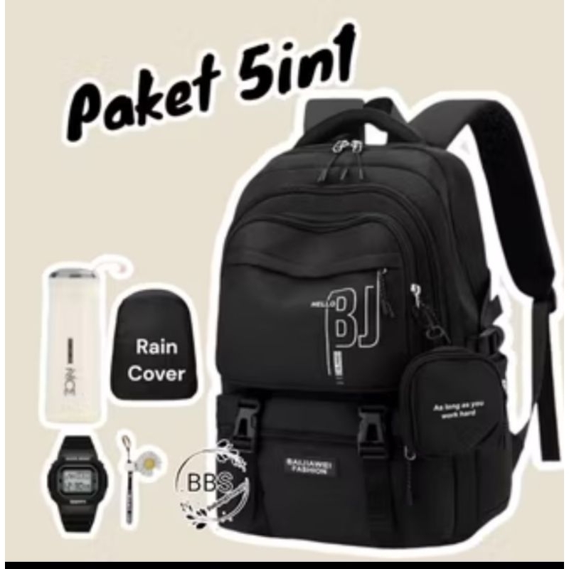 Tas sekolah anak laki laki perempuan Ransel Anak polos