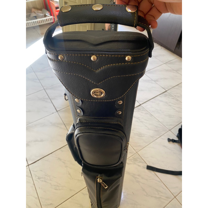 cue case 2x4 kulit hitamm