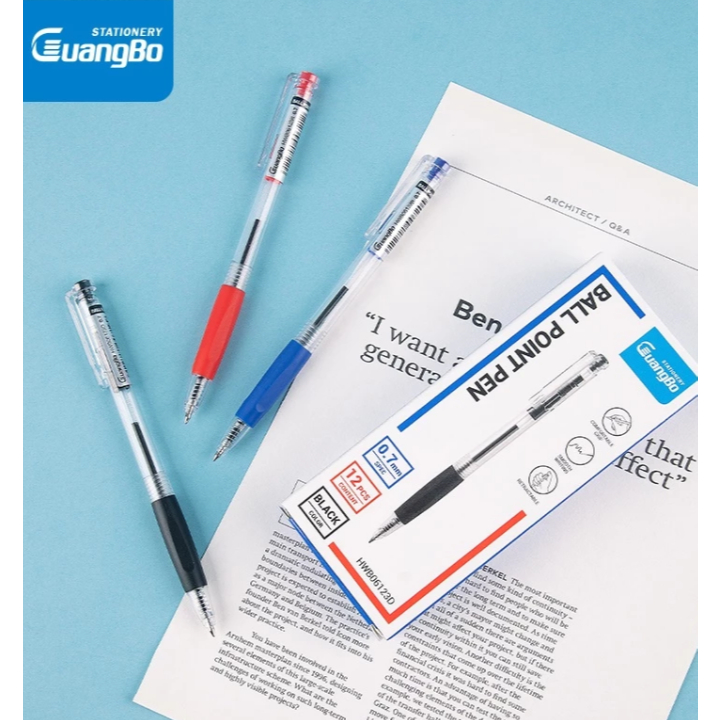 

BALLPOINT/BOLPOIN/PULPEN GUANGBO 0.7MM BLUE/BLACK HW06123B/HWB06123D