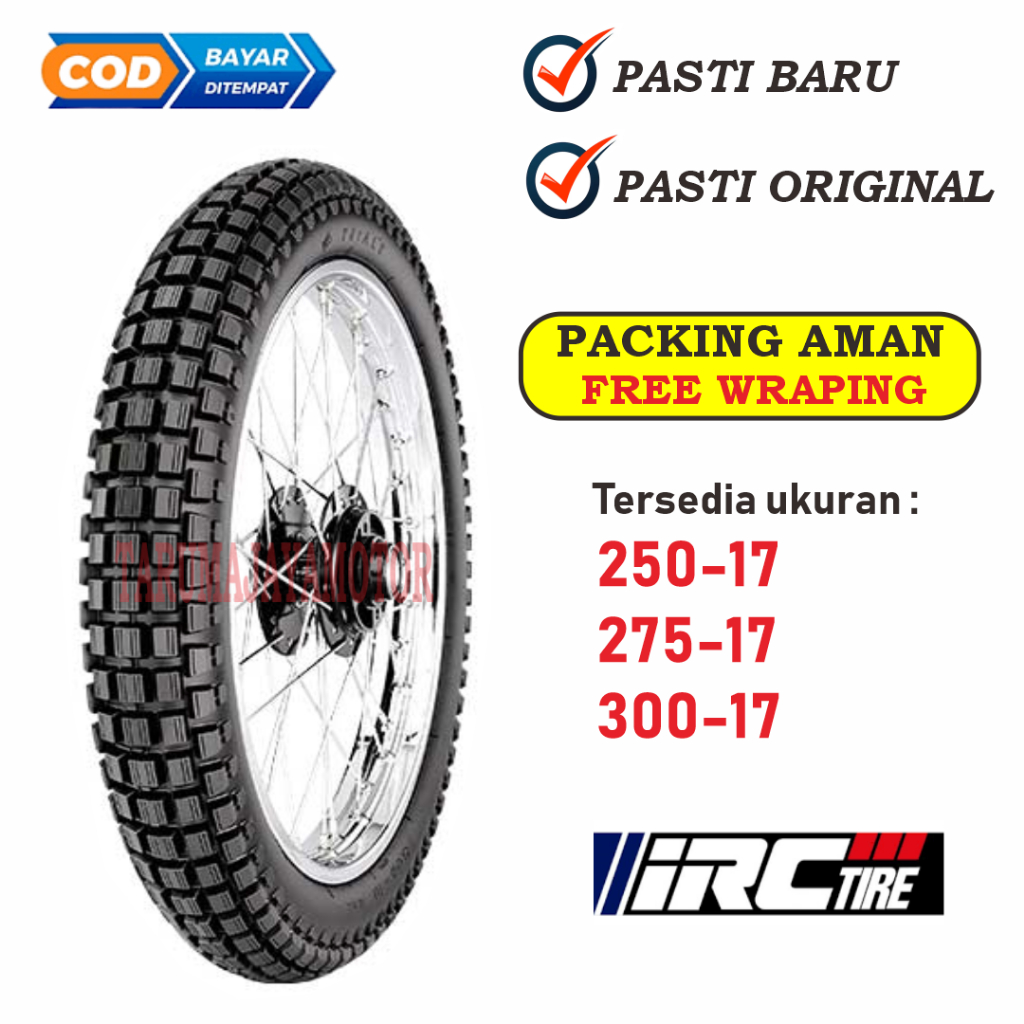 IRC TR 250/275/300 RING 17 Ban Motor Tubetype (Non Tubeless) Honda WIN Semi Trail Cross Series