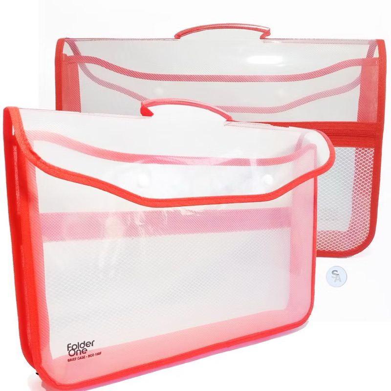 

map zipper FOLDER ONE 2 kancing jaring