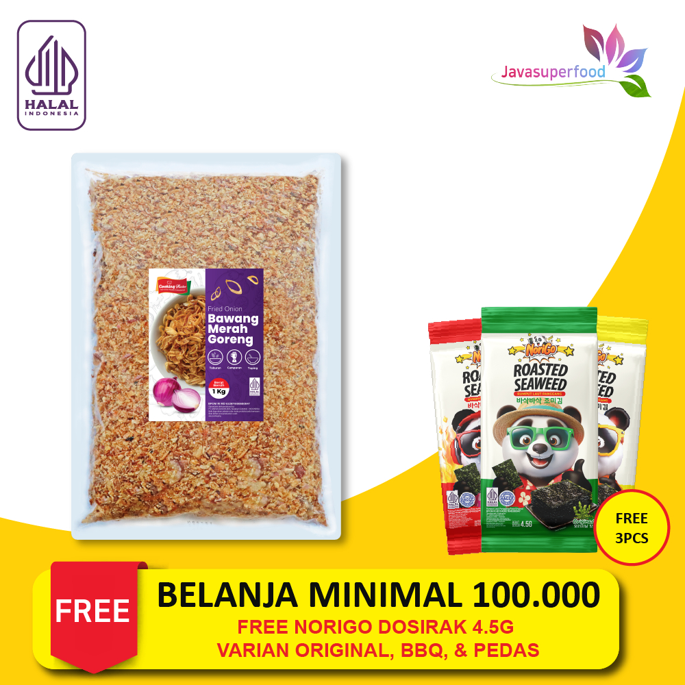 

Bawang Merah Goreng / Fried Onion/ Bawang Goreng Siap Saji Original 100g