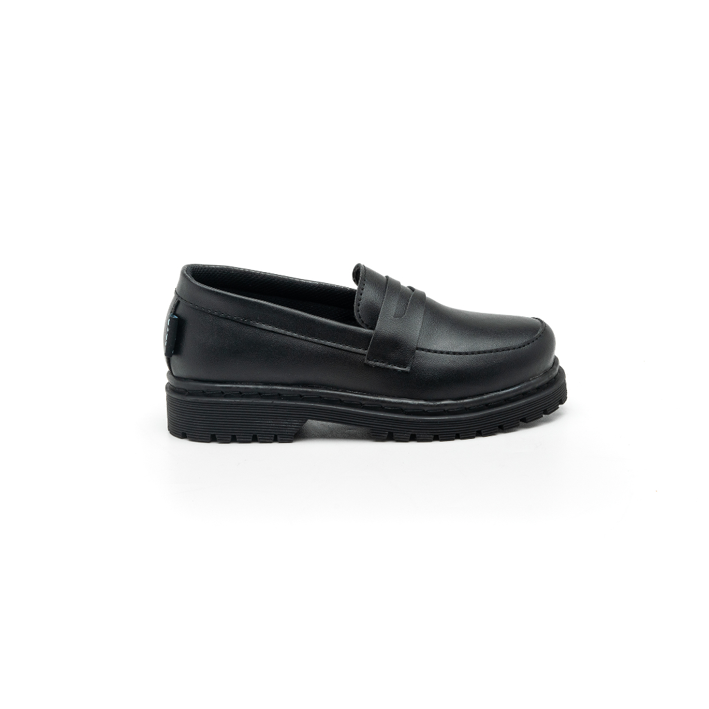 SLAVA - Sepatu Docmart Anak Boston Full Black Slavakids - Sepatu Anak