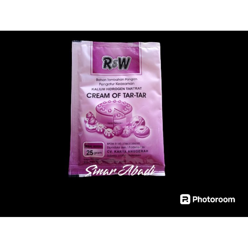 

Cream of tar tar Merk Rajawali 25gr