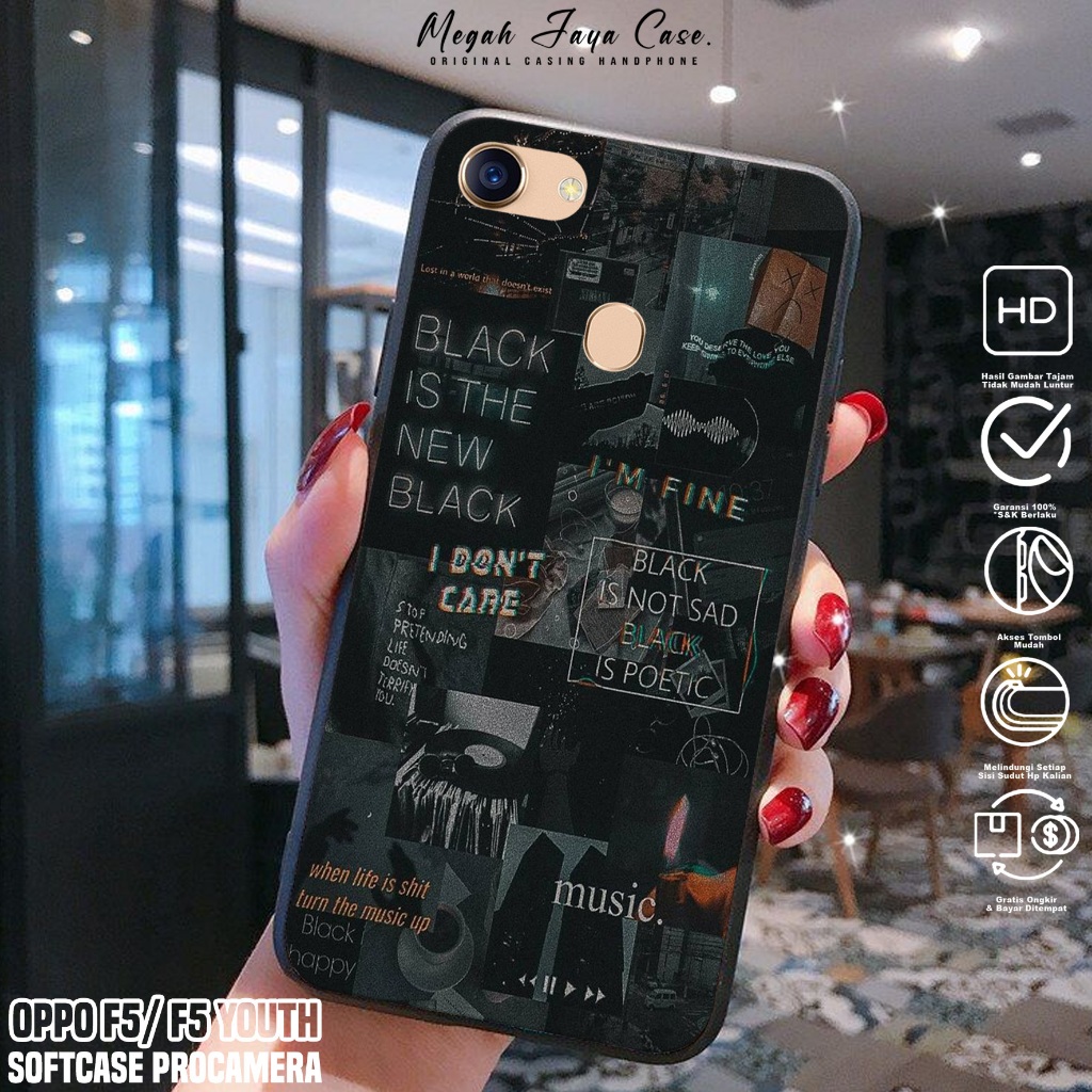 Softcase OPPO F5 / F5 YOUTH - Case Hp OPPO F5 YOUTH / F5 Motif AESTH - Casing Hp Oppo F5 -  Silikon 
