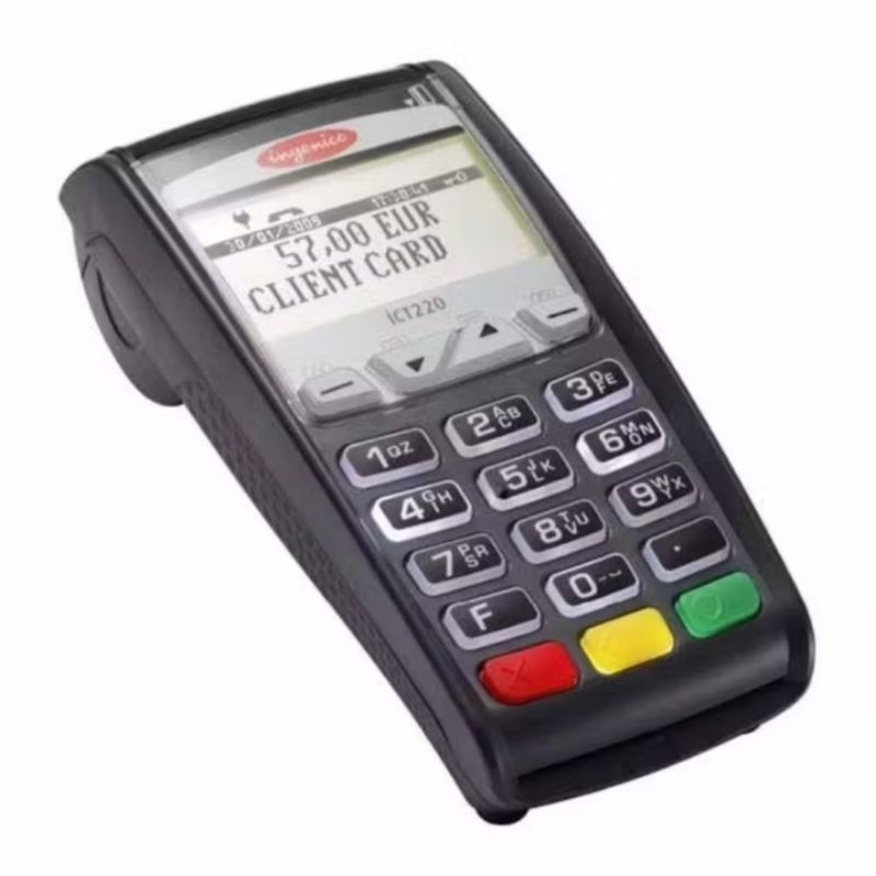 adaptor charger mesin edc ingenico ict220 original brilink bni mandiri bca ovo