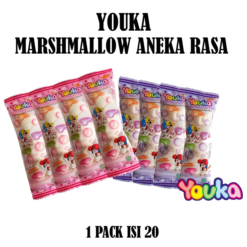 

YOUKA MARSHMALLOW ANEKA RASA PACK ISI 20