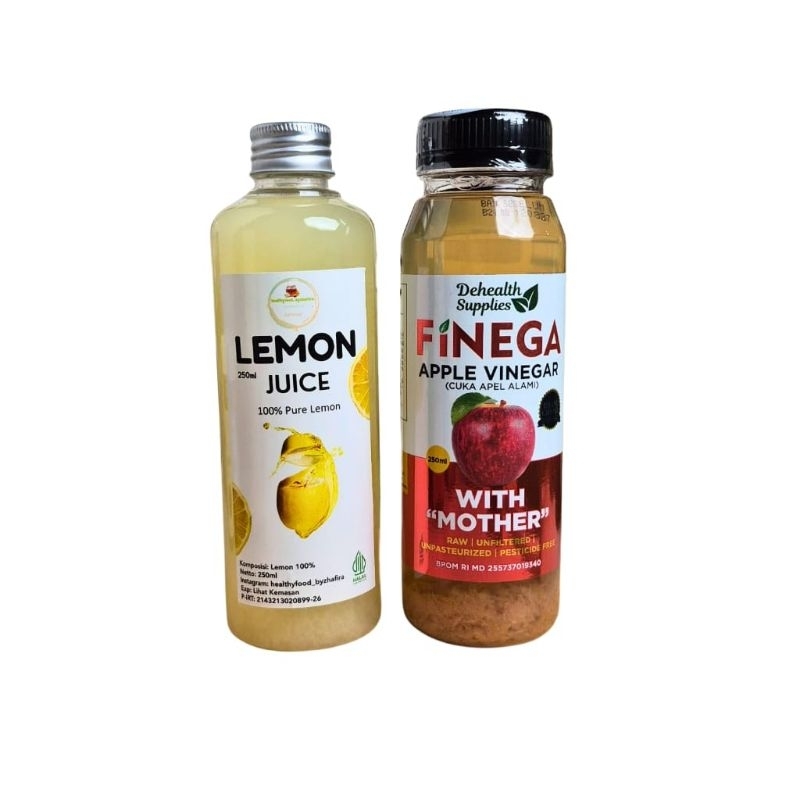 

SDF Bundling Finega Cuka Apel 250ml &, Sari Lemon 250ml