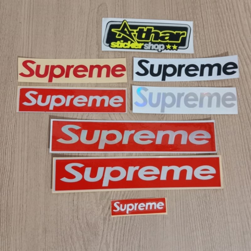 sticker supreme cutting motor mobil