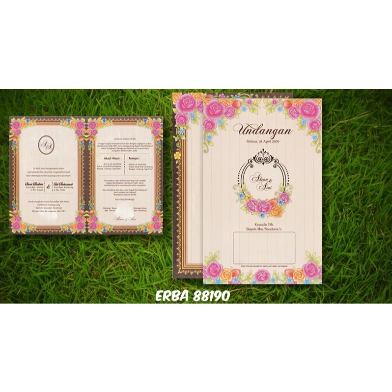 UNDANGAN 88190 ( FOIL EMAS )