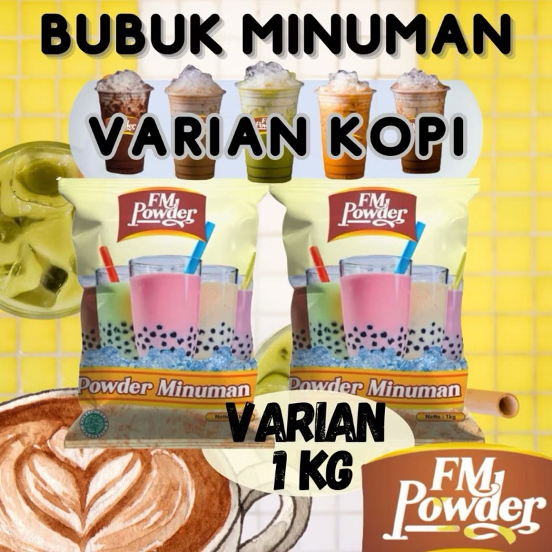 FM POWDER - BUBUK MINUMAN PREMIUM 1 KG - bubuk minuman rasa serbuk minuman rasa bubuk minuman boba s