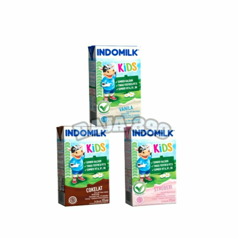 

INDOMILK KIDS SUSU UHT 115ML ISI 10 PCS | SUSU CAIR INDOMILK KIDS