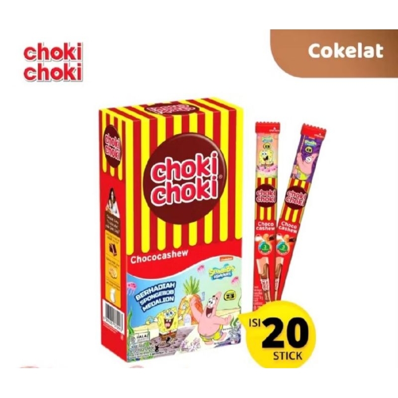 

Choki choki coklat isi 20 stik coki coki