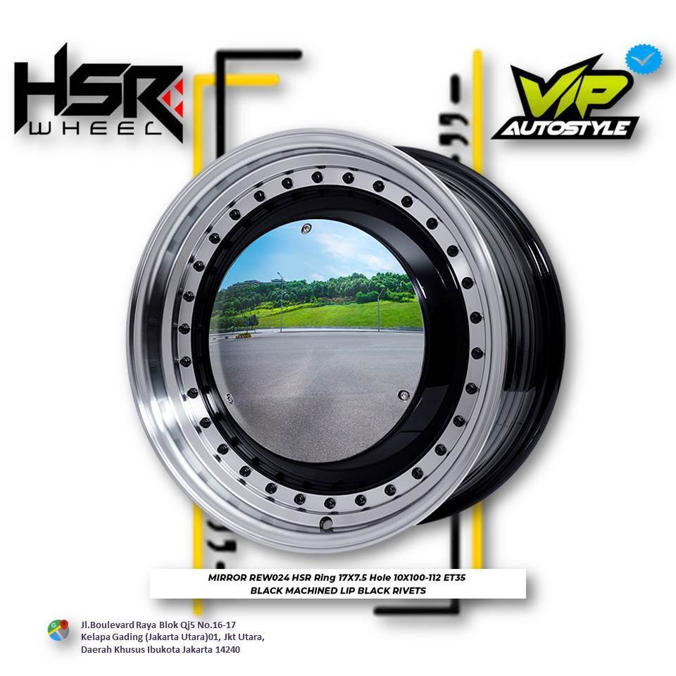 HSR MIRROR R17 - Velg Mobil Mercy, Sienta, Altis, VW Gold, VW polo Ring 17 HSR Jakarta Utara