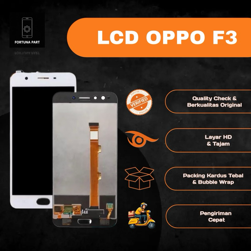 LCD OPPO F3 - OPPO F3 ORIGINAL LCD TOUCHSCREEN 1SET COMPLETE FULLSET