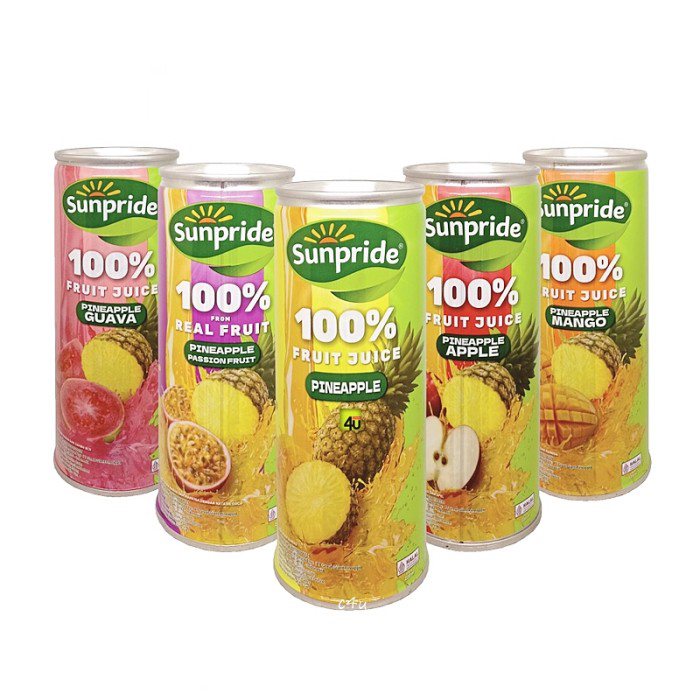 

Sunpride 100% fruit juice mango pineapple / guava pineapple 220ml