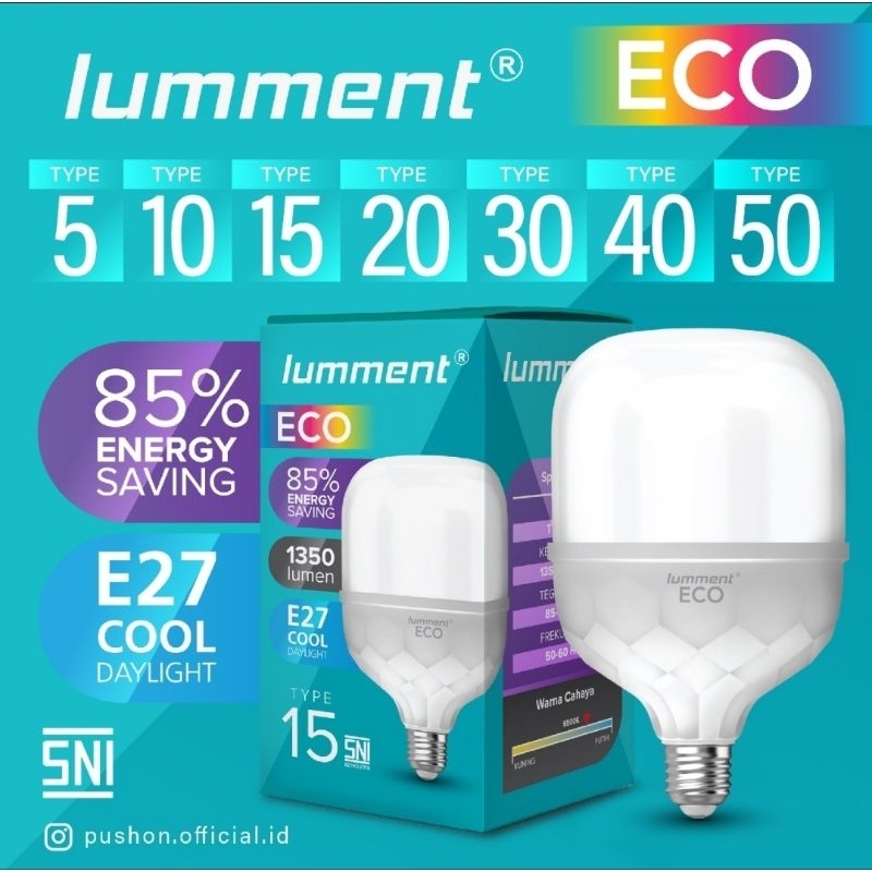 LAMPU LED LUMMENT LITE / ECO MURAH SNI asli