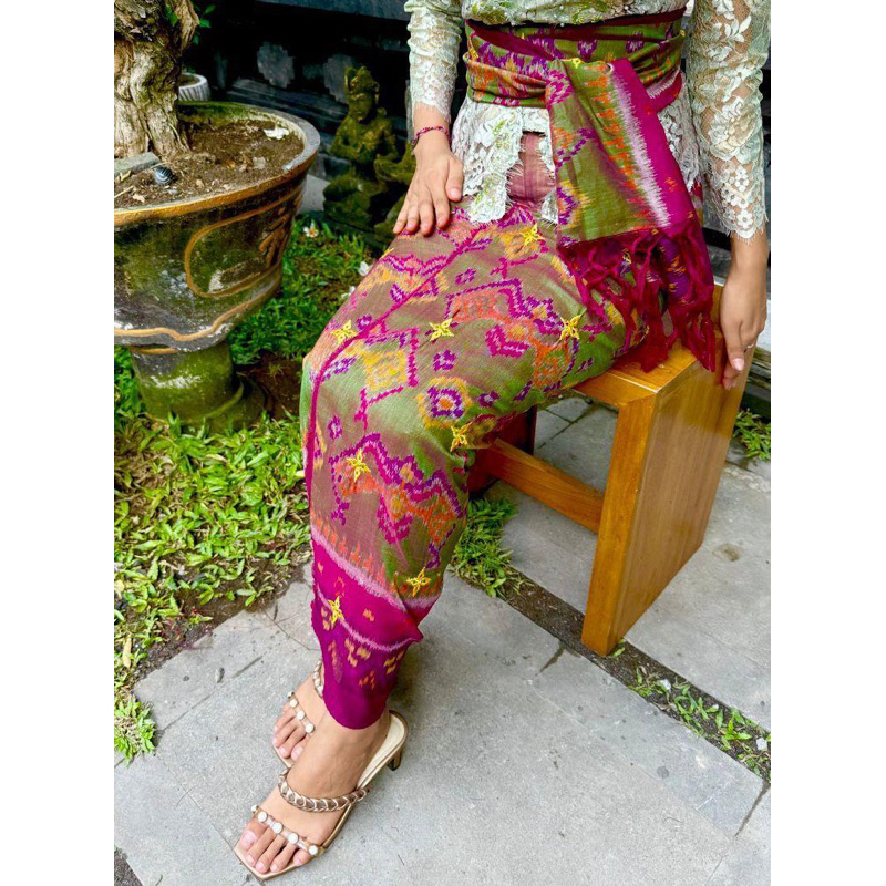 Endek semi mastuli tretes lasem set slendang