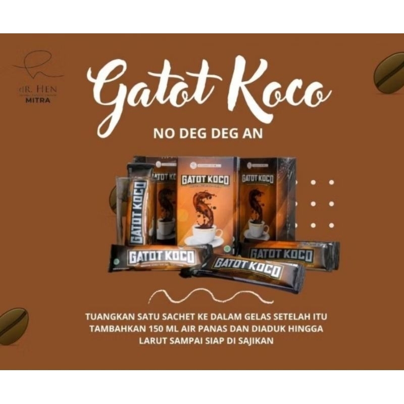 

ORIGINAL 100%!! KOPI GATOT KOCO By Dr. Richard Lee/Dr. Hen Gatoto Koco/Dr. Hen Kopi Gatot Koco