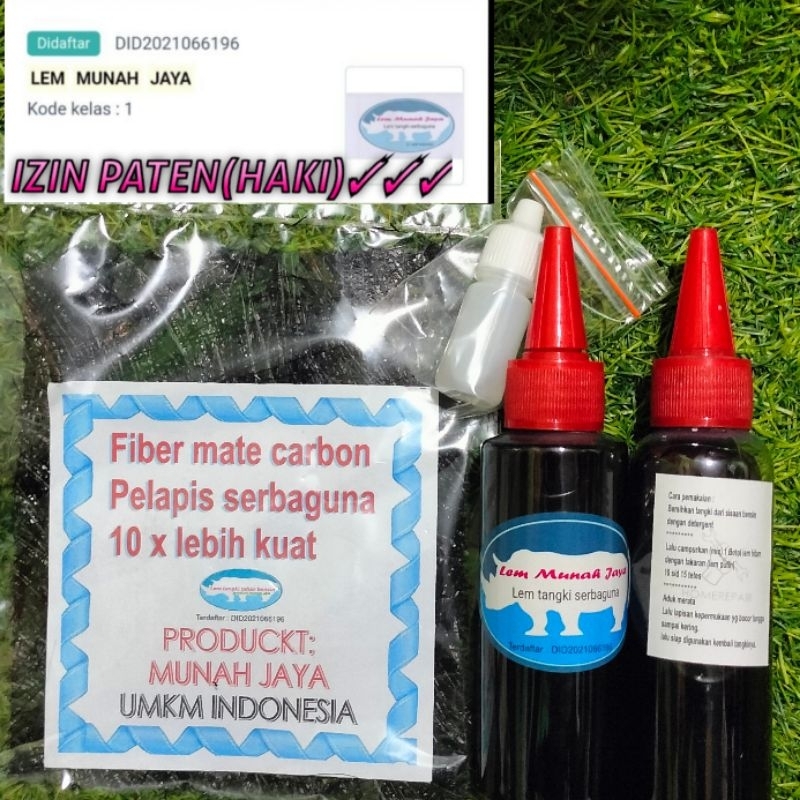 lem tambal tangki motor merk munah jaya(izin terdaftar)