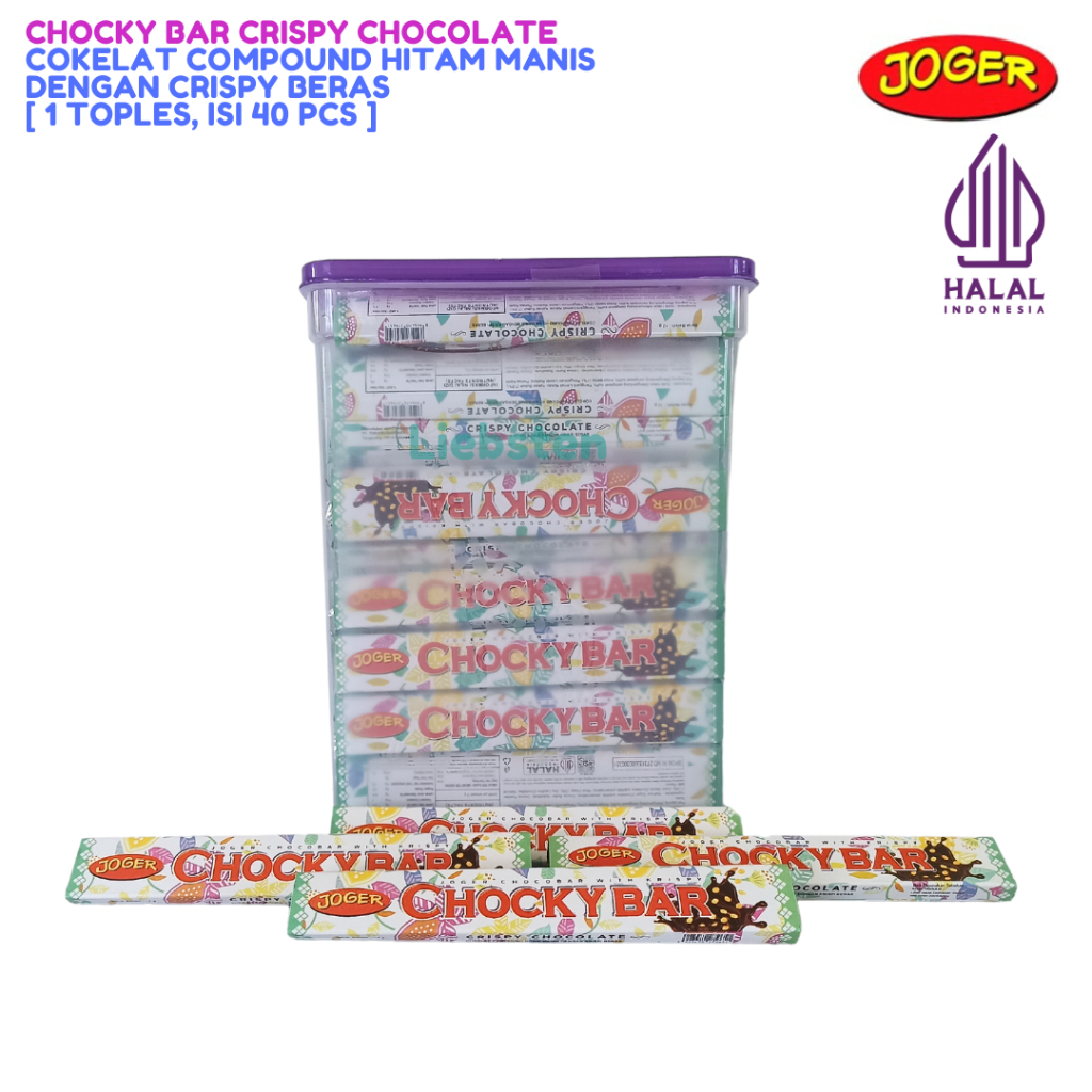 

RiDn Joger Chocky Bar Crispy Chocolate [1 Toples, Isi 40 Pcs]
