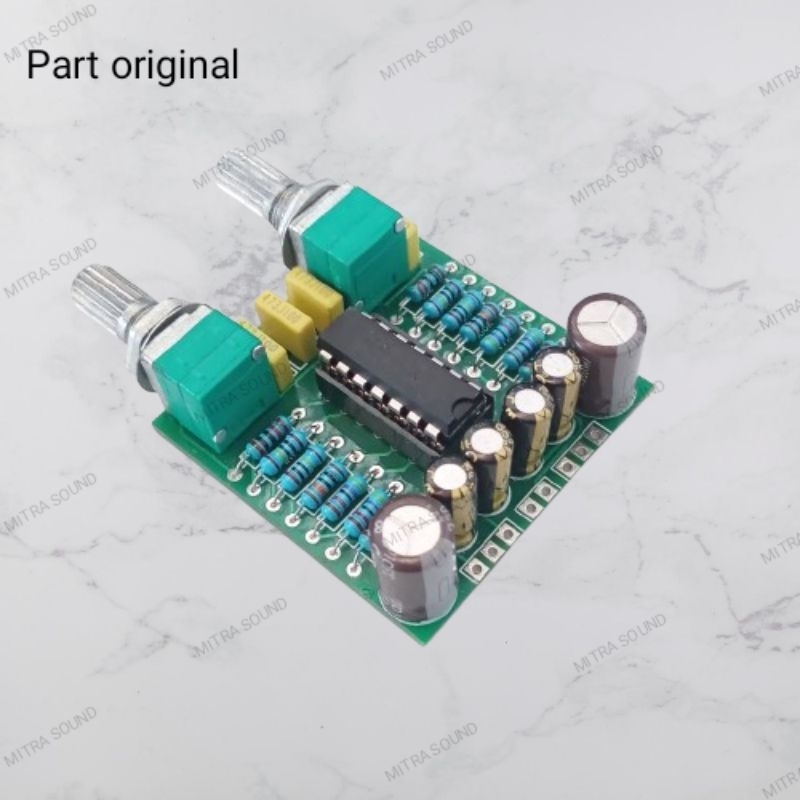 Giga bass plus frekwensi lm324 tone control mitra sound modul elektronik original
