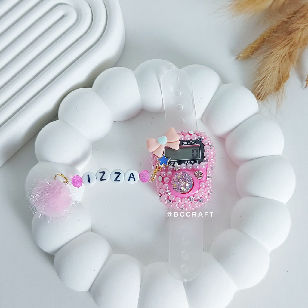 BISA PAKAI NAMA SENDIRI Tasbih digital Swarovski  tasbih digital mutiara tasbih digital cantik tasbi