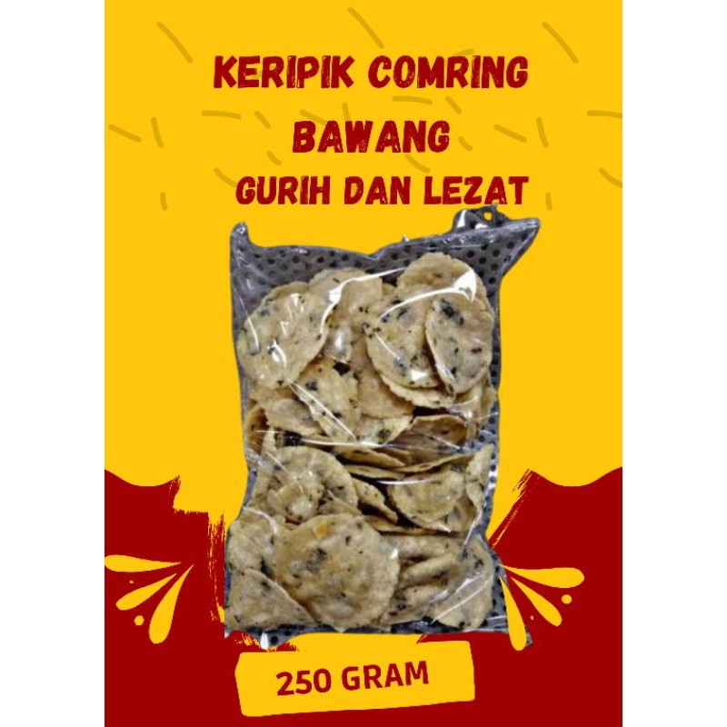 

250 Gram keripik Comring Bawang