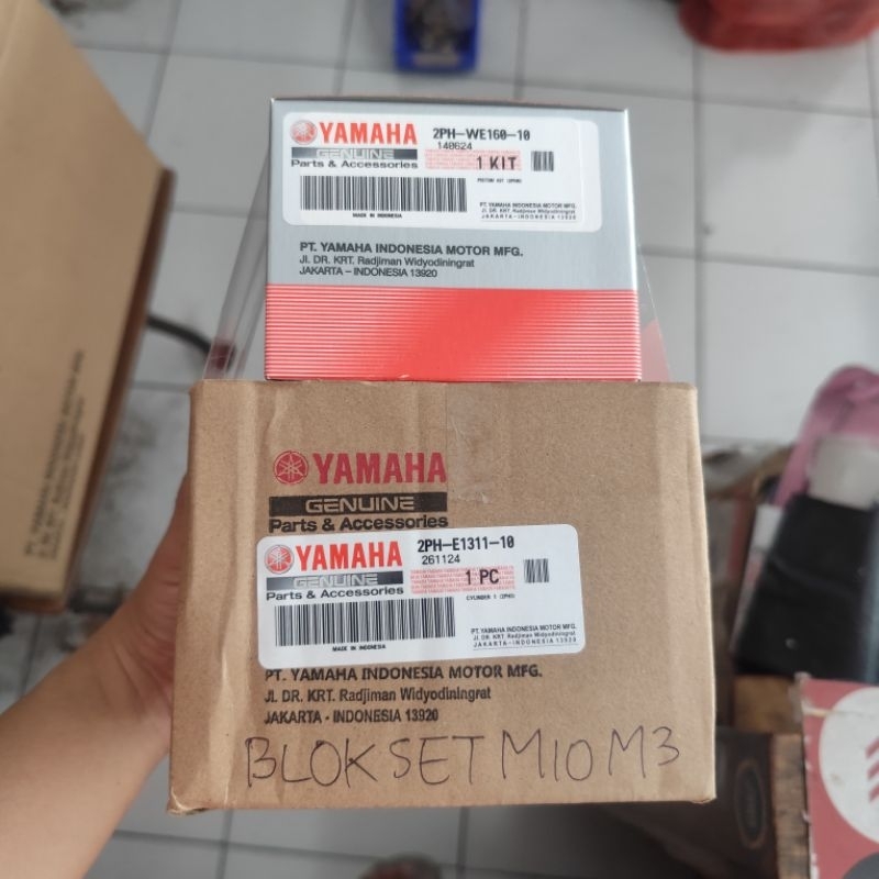 blok set yamaha mio m3, mio 125 asli
