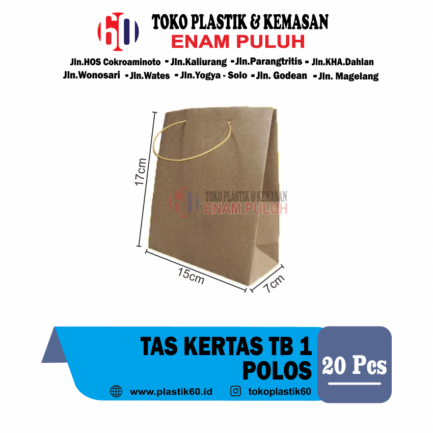 

Tas kertas Polos TB 1 Polos isi 20 paper bag