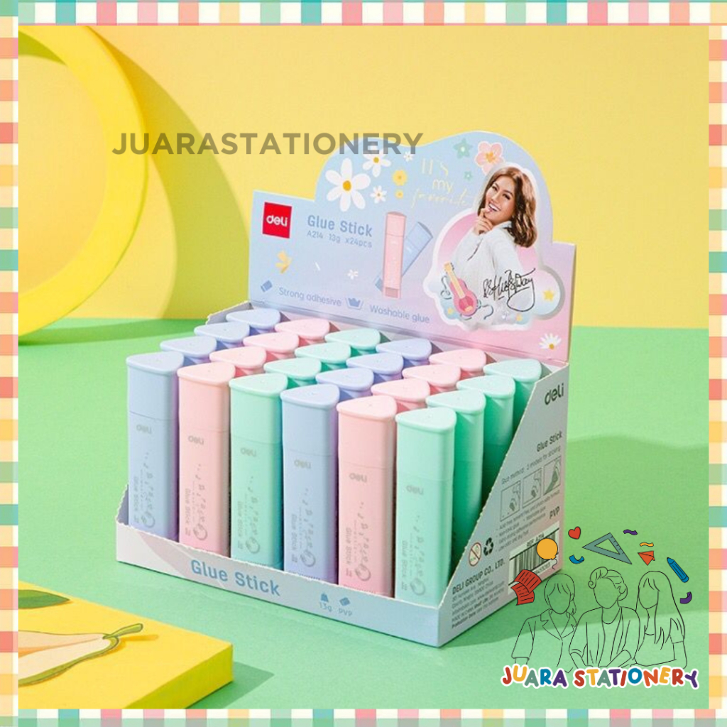 

Glue Stick Deli CA214 13 gr (3139) / Lem Stik Lem Estetik Lem Kertas Lem Putar Kertas